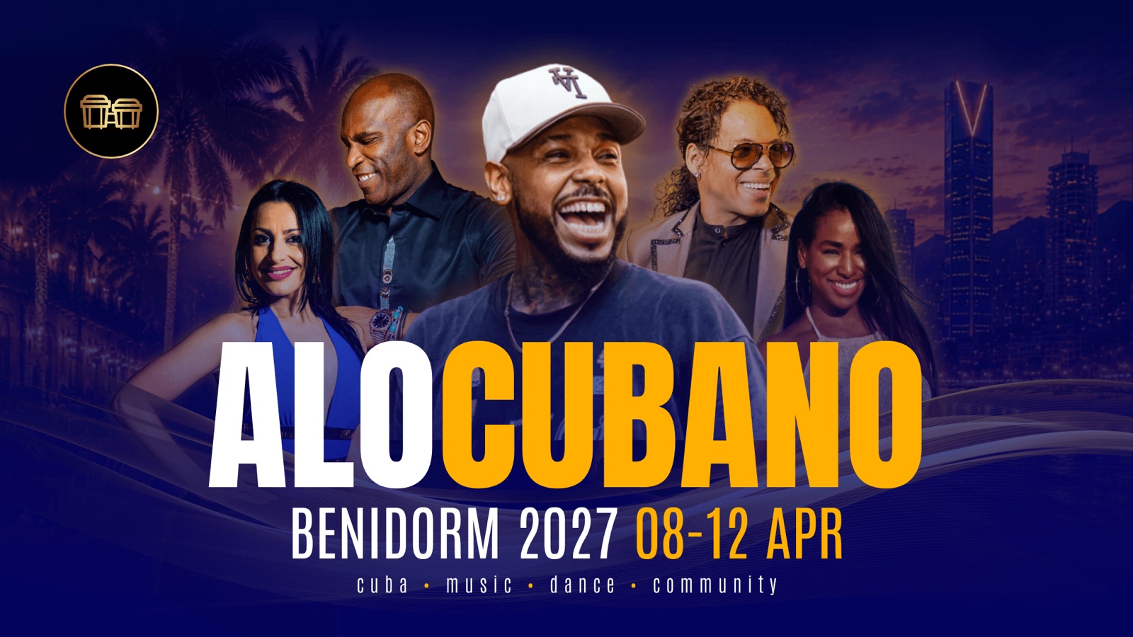 Official poster for AloCubano - Pure Cuban Dance Festival 2027, Benidorm, Spain